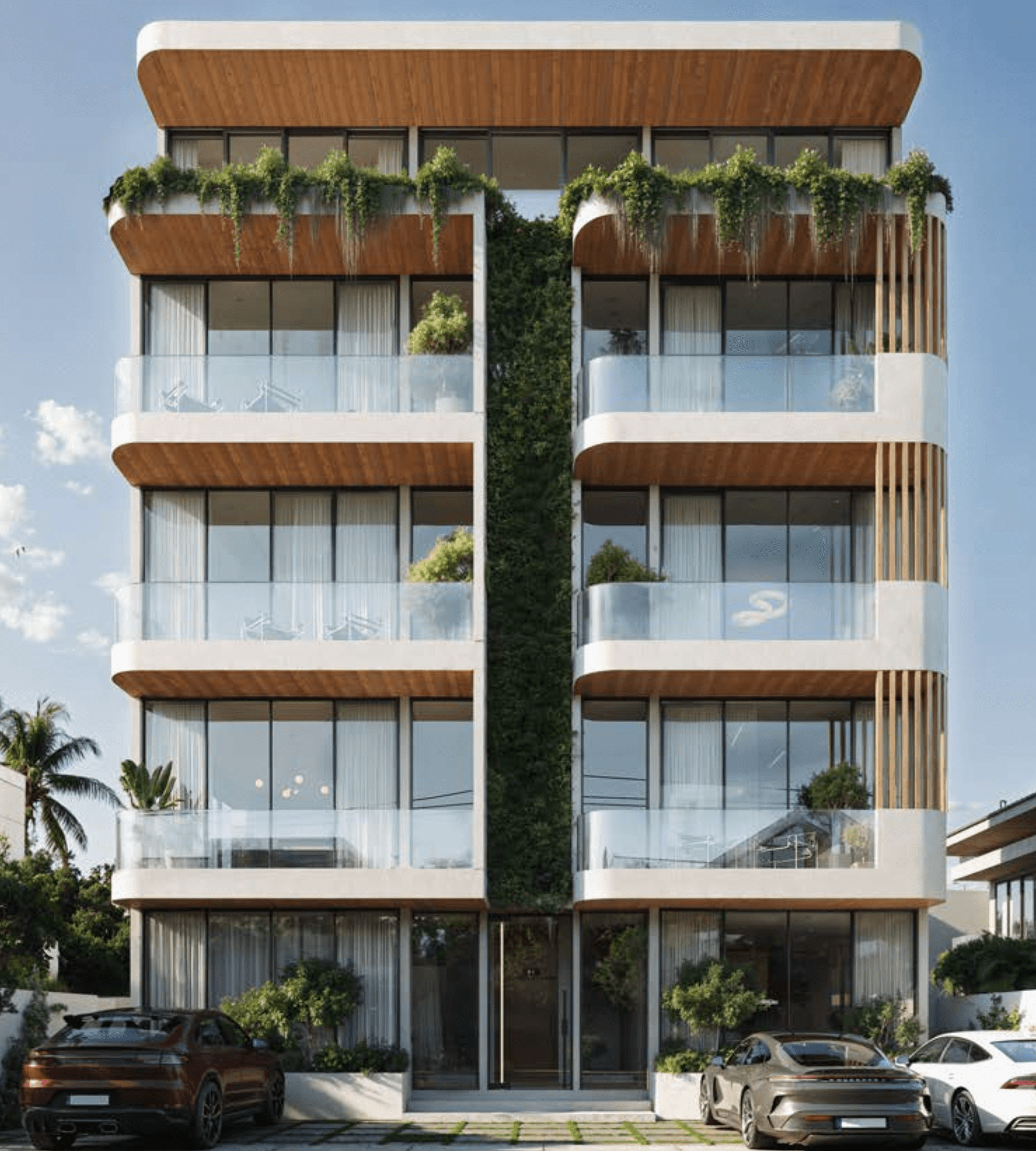 Crossview, exterior front elevation